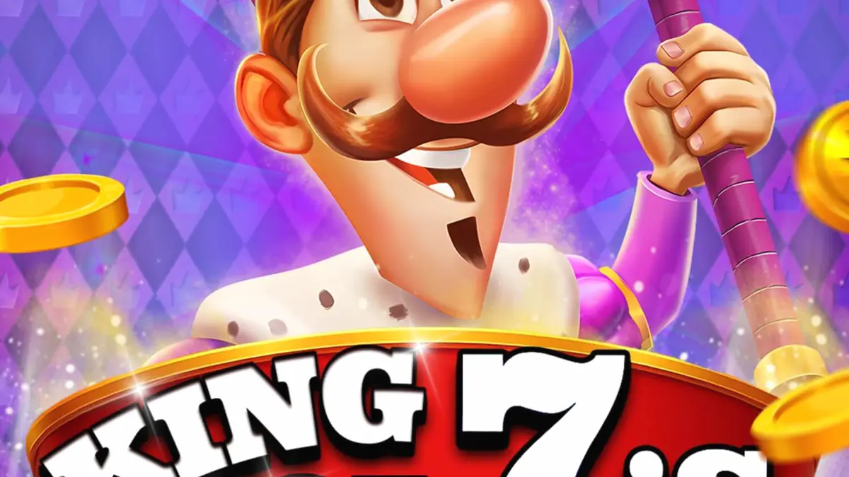 Isang marangyang visual ng King of 7’s slot na may mga korona at gintong barya.